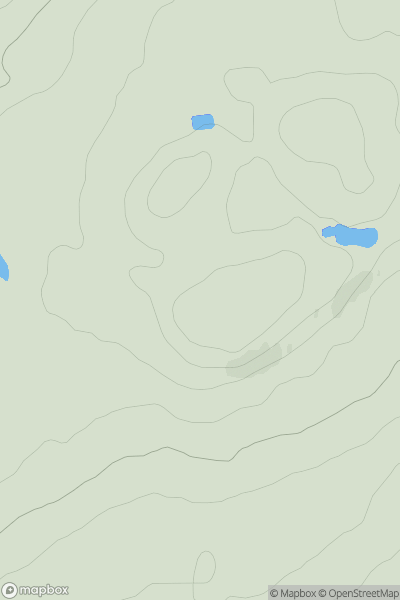 Thumbnail image for Lady Hill [Firth of Forth to the River Tweed] showing contour plot for surrounding peak